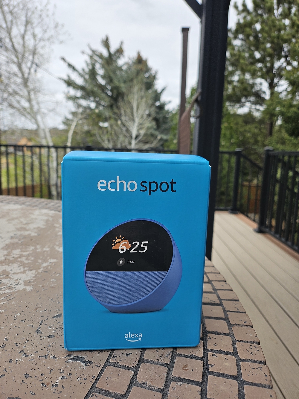 Amazon Echo Spot Smart Alarm Clock - Blue